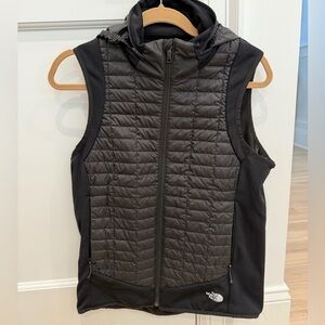 Northface Lightweight Vest with Hood, Black, Medium